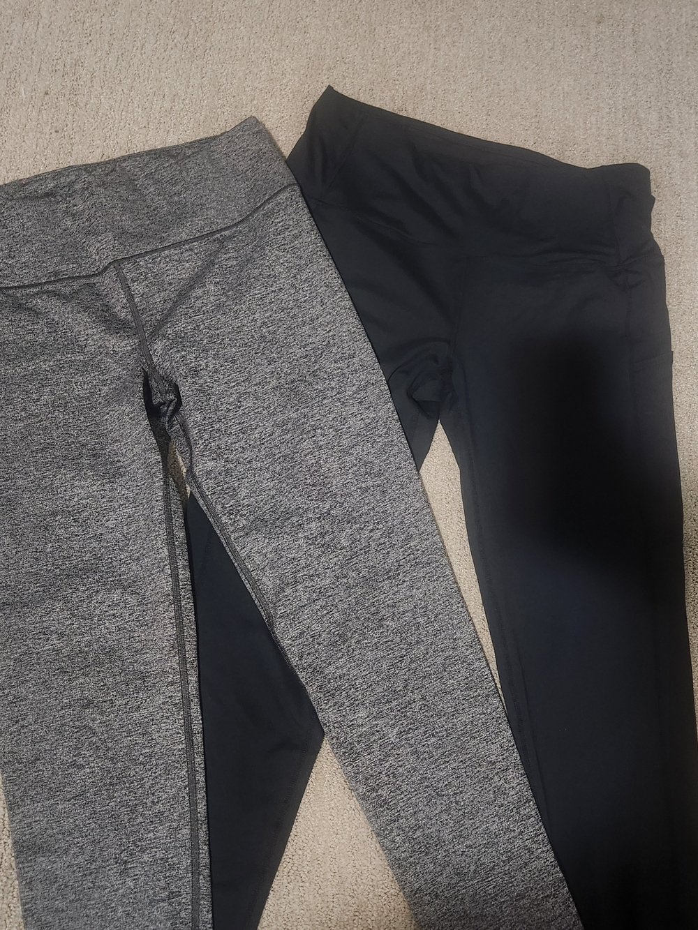 Victoria's Secret SPORT  Leggings Set — Black and Heather Gray